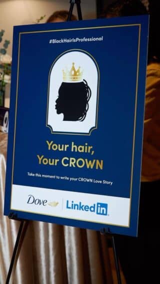 We are ending the work week by letting it be known that #BlackHairIsProfessional.

What a tremendous moment to launch @Dove and @LinkedIn’s partnership to support the passing of @TheCROWNAct by hosting a “#BlackHairIsProfessional Power Breakfast” at LinkedIn’s HQ in the Empire State Building, produced by #TeamJOY! 

We had a phenomenal panel of professionals, Tish Archie Oliver (Head of Diversity, Equity, Inclusion & Belonging, Unilever), Rosanna Durruthy (VP of Global Diversity, Inclusion & Belonging, LinkedIn), Tiffany Dufu (Founder & CEO, The Cru), Kim Seymour (Chief HR Officer, Etsy), and panel moderator Lauren Baker (CROWN Brand Engagement Lead, Dove), as they discussed the inequitable treatment Black women face due to their hair texture and protective styles in the workplace and stats from the new CROWN 2023 Workplace Research Study.

Teamwork makes the dreamwork! 🧡

#WeAreJOY #MarketingAgency #TheCROWNAct #HairDiscrimination #JOYCollective