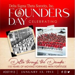 A special shoutout to our ladies in Crimson and Cream! ❤️🐘

Happy Founder’s Day to Kelli Richardson-Lawson, Adjoa Asamoah, Bianca Ashton, and all the powerful ladies of #DeltaSigmaTheta. 
 
#WeAreJOY #BlackWomen #DST1913 #DST109